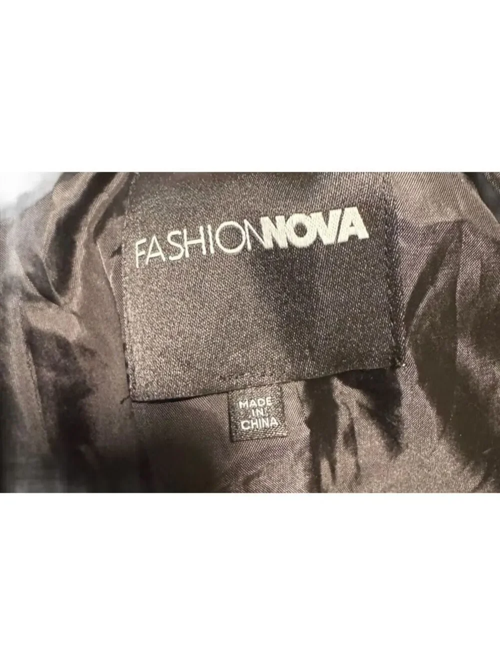 Fashion Nova Natalie Wool Trench Coat (XL) Black 50